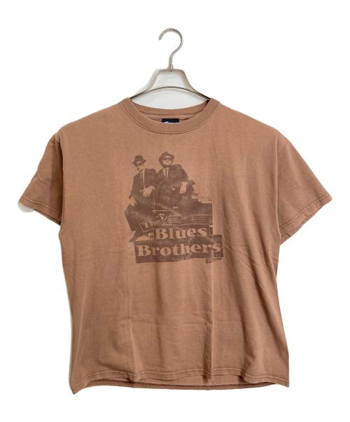The Blues Brothers（ブルース・ブラザーズ）The Blues Brothers (ブルース・ブラザーズ) 【古着】ムービーTシャツ　半袖カットソー　Tシャツ　Tee  USA製 ブラウン サイズ:Lの古着・服飾アイテム
