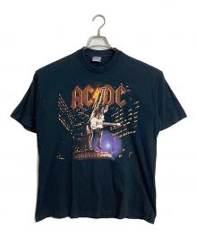ALL SPORT（オールスポーツ）の古着「【古着】AC/DCバンドTシャツ　半袖カットソー　Tee  2000年コピーライト有り STIFF UPPER LIP」｜ブラック