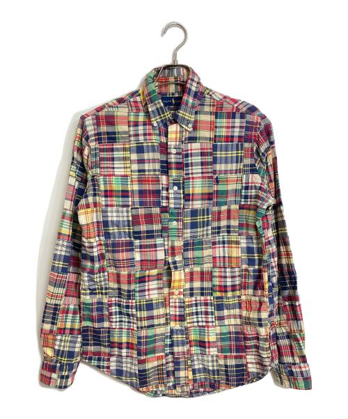 RALPH LAUREN（ラルフローレン）RALPH LAUREN (ラルフローレン) CLASSIC FIT パッチワークシャツ　長袖シャツ　ポニー刺繍 マルチカラー サイズ:Sの古着・服飾アイテム