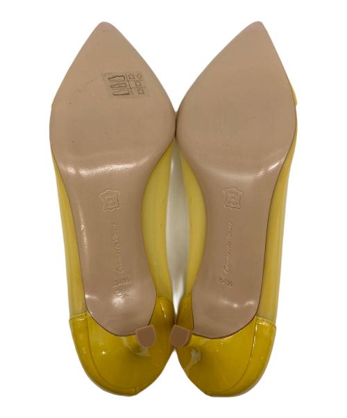 Gianvito Rossi（ジャンヴィト ロッシ）Gianvito Rossi (ジャンヴィト・ロッシ) ポインテッドトゥパンプス　ヒールパンプス　セレモニー イエロー サイズ:34 1/2の古着・服飾アイテム