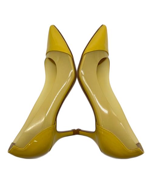 Gianvito Rossi（ジャンヴィト ロッシ）Gianvito Rossi (ジャンヴィト・ロッシ) ポインテッドトゥパンプス　ヒールパンプス　セレモニー イエロー サイズ:34 1/2の古着・服飾アイテム