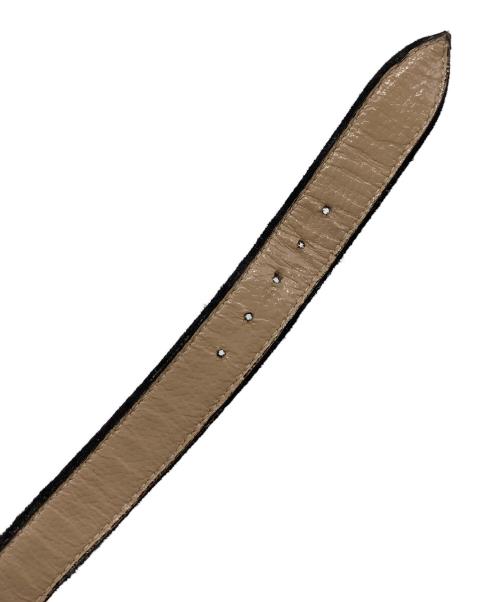 Manolo Blahnik（マノロブラニク）Manolo Blahnik (マノロブラニク) フラットサンダル　ストラップサンダル　ローヒール　イタリア製 ブラック サイズ:34 1/2の古着・服飾アイテム