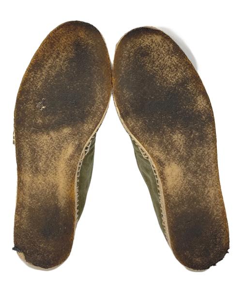 RRL（ダブルアールエル）RRL (ダブルアールエル) エスパドリーユ　フラットシューズ　スリッポン グリーン サイズ:7の古着・服飾アイテム