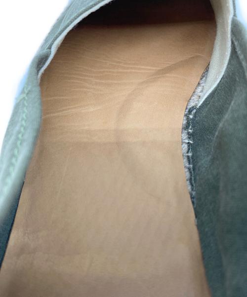 RRL（ダブルアールエル）RRL (ダブルアールエル) エスパドリーユ　フラットシューズ　スリッポン グリーン サイズ:7の古着・服飾アイテム