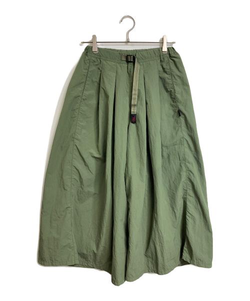 GRAMICCI（グラミチ）GRAMICCI (グラミチ) NYLON Flare PANT ナイロンフレアパンツ　ナイロンパンツ グリーン サイズ:Mの古着・服飾アイテム