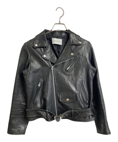 beautiful people（ビューティフルピープル）beautiful people (ビューティフルピープル) UNITED ARROWS (ユナイテッドアローズ) ダブルライダースジャケット　レザージャケット　アウター　羊革 ブラック サイズ:160の古着・服飾アイテム