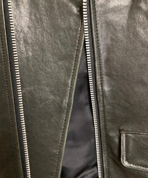 beautiful people（ビューティフルピープル）beautiful people (ビューティフルピープル) UNITED ARROWS (ユナイテッドアローズ) ダブルライダースジャケット　レザージャケット　アウター　羊革 ブラック サイズ:160の古着・服飾アイテム