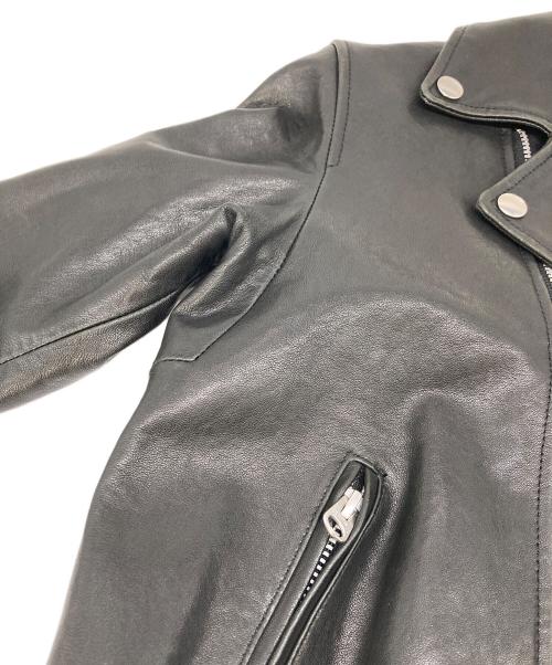 beautiful people（ビューティフルピープル）beautiful people (ビューティフルピープル) UNITED ARROWS (ユナイテッドアローズ) ダブルライダースジャケット　レザージャケット　アウター　羊革 ブラック サイズ:160の古着・服飾アイテム