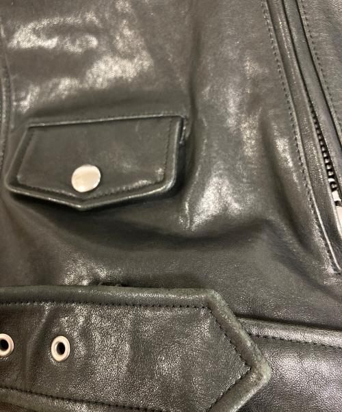 beautiful people（ビューティフルピープル）beautiful people (ビューティフルピープル) UNITED ARROWS (ユナイテッドアローズ) ダブルライダースジャケット　レザージャケット　アウター　羊革 ブラック サイズ:160の古着・服飾アイテム