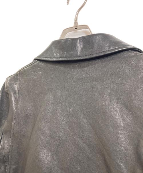 beautiful people（ビューティフルピープル）beautiful people (ビューティフルピープル) UNITED ARROWS (ユナイテッドアローズ) ダブルライダースジャケット　レザージャケット　アウター　羊革 ブラック サイズ:160の古着・服飾アイテム