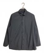 teatoraテアトラ）の古着「CARTRIDGE SHIRT PACKABLE カートリッジシャツ パッカブル  長袖シャツ　ナイロンシャツ　日本製」｜ブラック