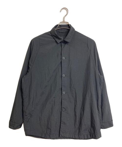 teatora（テアトラ）TEATORA (テアトラ) CARTRIDGE SHIRT PACKABLE カートリッジシャツ パッカブル  長袖シャツ　ナイロンシャツ　日本製 ブラック サイズ:1の古着・服飾アイテム