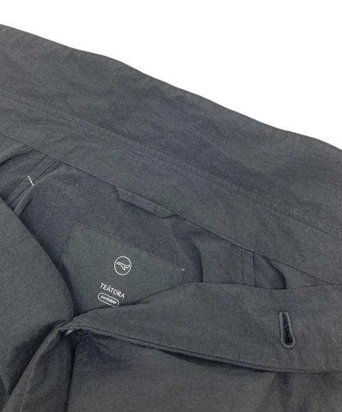 teatora（テアトラ）TEATORA (テアトラ) CARTRIDGE SHIRT PACKABLE カートリッジシャツ パッカブル  長袖シャツ　ナイロンシャツ　日本製 ブラック サイズ:1の古着・服飾アイテム