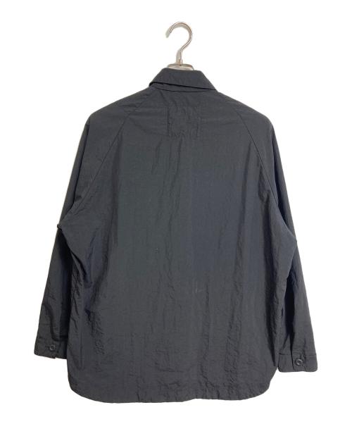teatora（テアトラ）TEATORA (テアトラ) CARTRIDGE SHIRT PACKABLE カートリッジシャツ パッカブル  長袖シャツ　ナイロンシャツ　日本製 ブラック サイズ:1の古着・服飾アイテム