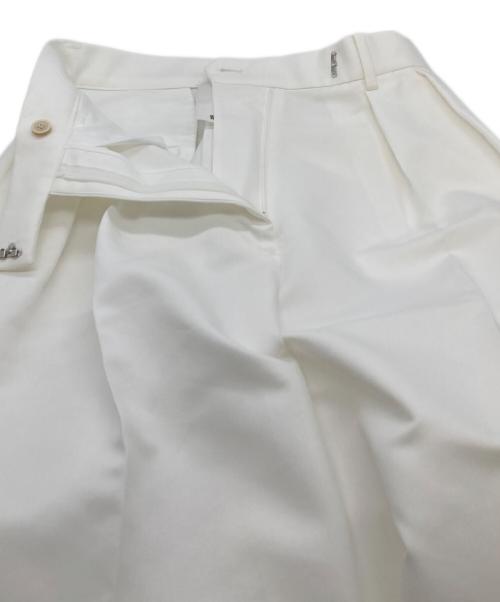 Whim Gazette（ウィムガゼット）Whim Gazette (ウィムガゼット) ダブルクロスワイドパンツ ホワイト サイズ:FREEの古着・服飾アイテム