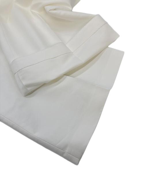 Whim Gazette（ウィムガゼット）Whim Gazette (ウィムガゼット) ダブルクロスワイドパンツ ホワイト サイズ:FREEの古着・服飾アイテム