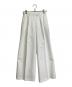 Whim Gazette（ウィムガゼット）の古着「ダブルクロスワイドパンツ」｜ホワイト