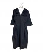 ELINエリン）の古着「Gathered corset dress ドレスワンピース」｜ブラック