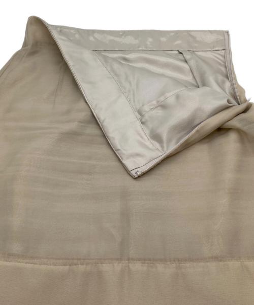 Whim Gazette（ウィムガゼット）Whim Gazette (ウィムガゼット) オーガンジーマーメイドスカート ベージュ サイズ:38の古着・服飾アイテム