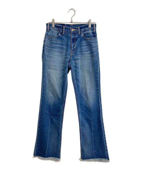 Whim Gazette（ウィムガゼット）Whim Gazette (ウィムガゼット) DENIMフリンジパンツ ブルー サイズ:38の古着・服飾アイテム