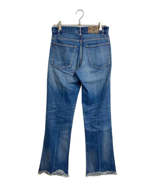 Whim Gazette（ウィムガゼット）Whim Gazette (ウィムガゼット) DENIMフリンジパンツ ブルー サイズ:38の古着・服飾アイテム