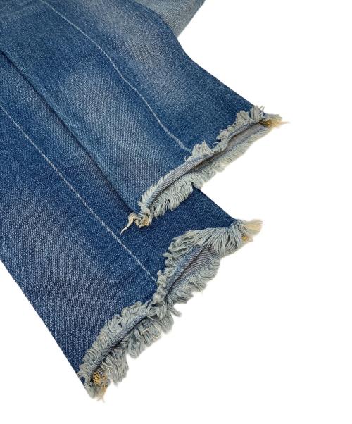 Whim Gazette（ウィムガゼット）Whim Gazette (ウィムガゼット) DENIMフリンジパンツ ブルー サイズ:38の古着・服飾アイテム