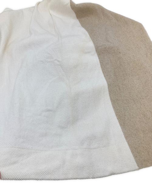 Lauren Manoogian（ローレン マヌージアン）Lauren Manoogian (ローレン マヌージアン) ワンピース ベージュ×ホワイト サイズ:FREEの古着・服飾アイテム