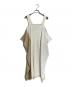 Lauren Manoogian (ローレン マヌージアン) ワンピース ベージュ×ホワイト サイズ:FREE：5000円