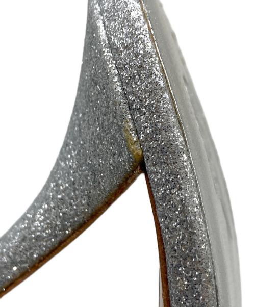 GIABORGHINI（ジアボルギーニ）GIABORGHINI (ジアボルギーニ) AIMELINE ヒールサンダル　ラメサンダル　ハイヒール　ミュール シルバー サイズ:38の古着・服飾アイテム