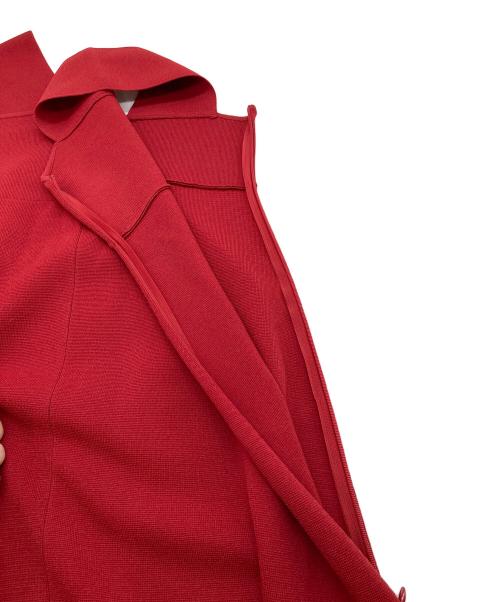 Noble（ノーブル）Noble (ノーブル) ミラノリブフィットフレアニットワンピース レッド サイズ:FREEの古着・服飾アイテム