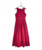 MARIHAマリハ）の古着「夏のレディのドレス　コットンワンピース　ノースリーブワンピース」｜レッド