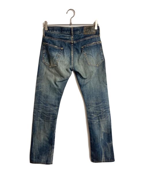 Thee Hysteric XXX（ジィ ヒステリックトリプルエックス）Thee Hysteric XXX (ジィ ヒステリックトリプルエックス) スタッズデニムパンツ　ダメージパンツ　ジーンズ　日本製 インディゴ サイズ:28inchの古着・服飾アイテム