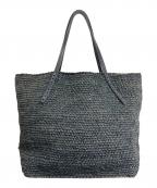 Sans-Arcidetサン・アルシデ）の古着「トートバッグ カゴバッグ」｜ブラック×ネイビー