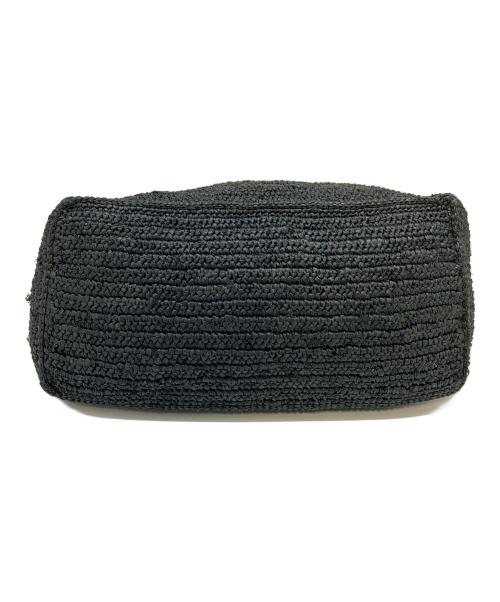 Sans-Arcidet（サン・アルシデ）Sans-Arcidet (サン・アルシデ) トートバッグ カゴバッグ ブラック×ネイビー サイズ:実寸参照の古着・服飾アイテム