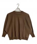 journal standard luxeジャーナルスタンダード ラックス）の古着「HGテンジク ドルマンプルオーバー　天竺　薄手ニット　25年モデル」｜ブラウン