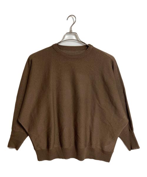 journal standard luxe（ジャーナルスタンダード ラックス）journal standard luxe (ジャーナルスタンダード ラックス) HGテンジク ドルマンプルオーバー　天竺　薄手ニット　25年モデル ブラウン サイズ:実寸参照の古着・服飾アイテム