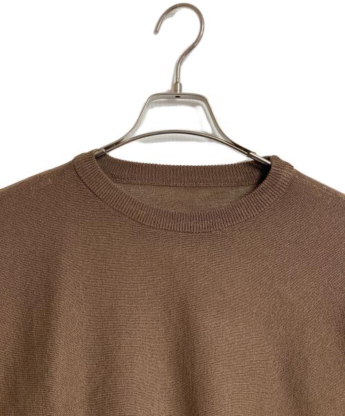 journal standard luxe（ジャーナルスタンダード ラックス）journal standard luxe (ジャーナルスタンダード ラックス) HGテンジク ドルマンプルオーバー　天竺　薄手ニット　25年モデル ブラウン サイズ:実寸参照の古着・服飾アイテム