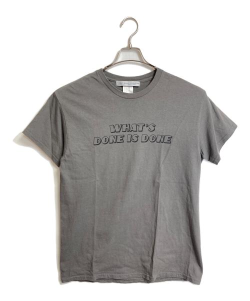 journal standard luxe（ジャーナルスタンダード ラックス）journal standard luxe (ジャーナルスタンダード ラックス) プリントT(WHATS）006  半袖カットソー　Tシャツ　Tee  グレー サイズ:Sの古着・服飾アイテム