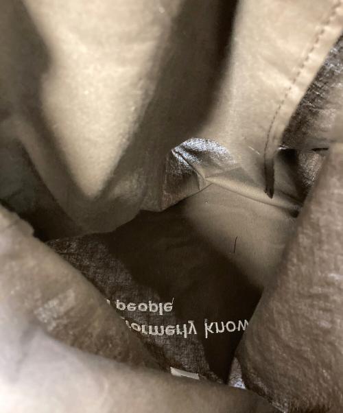 beautiful people（ビューティフルピープル）beautiful people (ビューティフルピープル) ギャザートートバッグ gathering tote bag  トートバッグ　日本製 ブラウン サイズ:実寸参照の古着・服飾アイテム