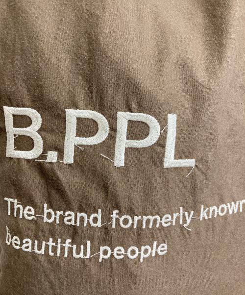 beautiful people（ビューティフルピープル）beautiful people (ビューティフルピープル) ギャザートートバッグ gathering tote bag  トートバッグ　日本製 ブラウン サイズ:実寸参照の古着・服飾アイテム