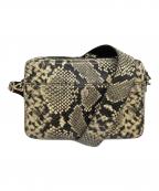 YONFAヨンファ）の古着「パイソン柄ショルダーバッグ」｜ブラウン