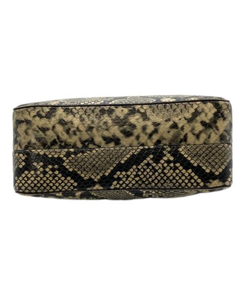 YONFA（ヨンファ）YONFA (ヨンファ) パイソン柄ショルダーバッグ ブラウン サイズ:実寸参照の古着・服飾アイテム