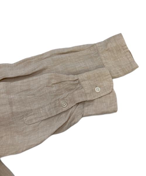 FRAMeWORK（フレームワーク）FRAMeWORK (フレームワーク) フレンチリネンレギュラーカラーシャツ ベージュ サイズ:FREEの古着・服飾アイテム