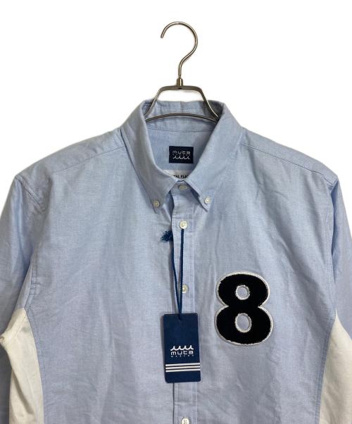 muta MARINE（ムータマリン）muta MARINE (ムータマリン) ROYAL FLASH (ロイヤルフラッシュ) 別注 オックスフォード８シャツ ブルー サイズ:XLの古着・服飾アイテム