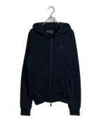 Dartin Bonapartoダルタン ボナパルト）の古着「Spangles Swarovski Zip Parker パーカー」｜ブラック