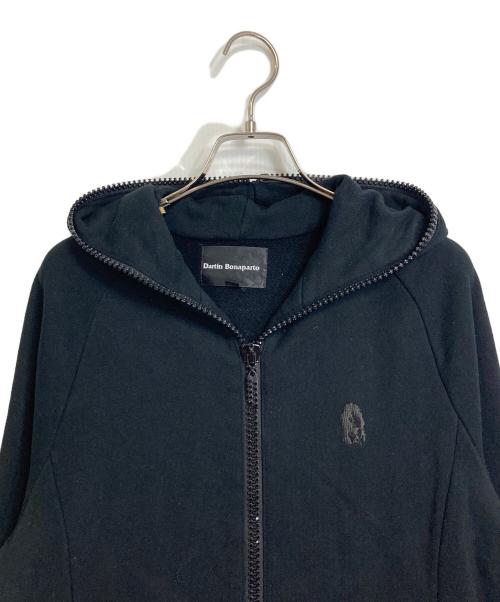 Dartin Bonaparto（ダルタン ボナパルト）Dartin Bonaparto (ダルタン ボナパルト) Spangles Swarovski Zip Parker パーカー ブラック サイズ:48の古着・服飾アイテム