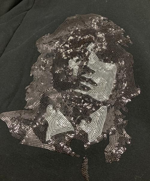 Dartin Bonaparto（ダルタン ボナパルト）Dartin Bonaparto (ダルタン ボナパルト) Spangles Swarovski Zip Parker パーカー ブラック サイズ:48の古着・服飾アイテム