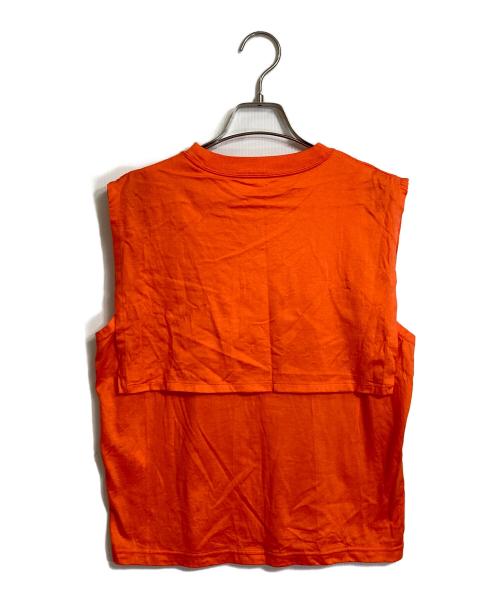 HYKE（ハイク）HYKE (ハイク) ノースリーブカットソー オレンジ サイズ:Sの古着・服飾アイテム