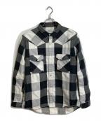 nonnativeノンネイティブ）の古着「バッファローチェックウエスタンシャツ」｜ブラック×ホワイト