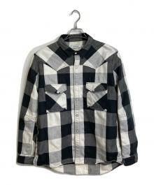 nonnative（ノンネイティブ）の古着「バッファローチェックウエスタンシャツ」｜ブラック×ホワイト
